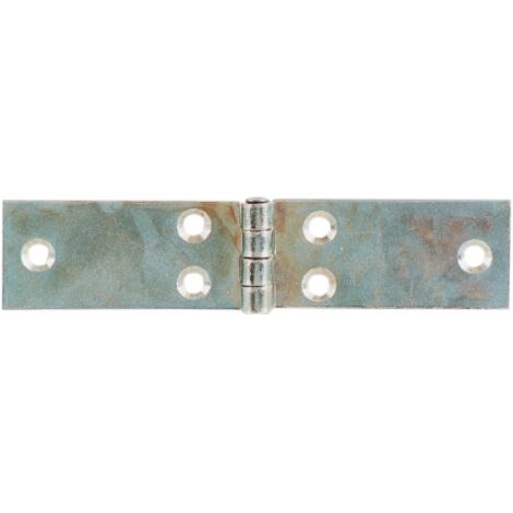 Cerniera lunga in acciaio zincato altezza 28 mm x larghezza 120 mm con perno fisso