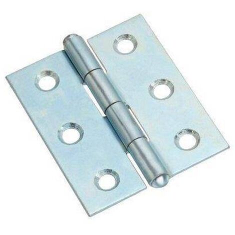 CERNIERA MEZZA LARGA 838 VALTOCE - ACCIAIO ZINCATO PERNO FISSO  MM 100X70X1,8 - 24 pezzi