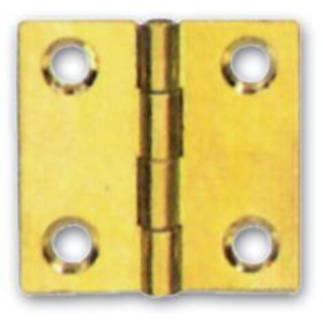 CERNIERA MOBILI ALA PIANA OTTONE FRESATO 30X30MM