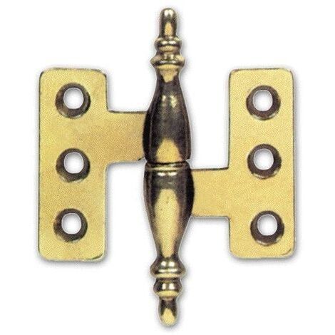 CERNIERA MOBILI BAROCCO PIANA OTTONE BRONZ. DX 65MM