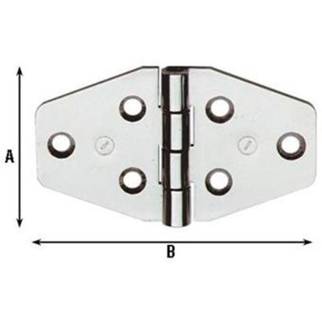 CERNIERA MOBILI NAUTICI INOX 40X70MM
