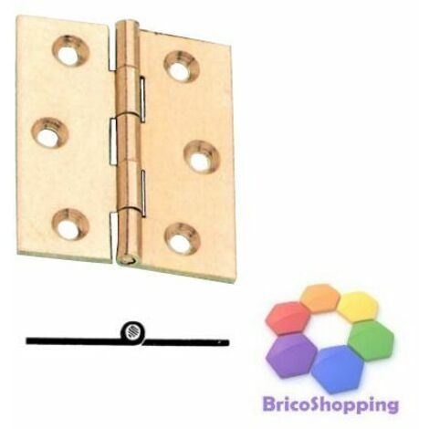 CERNIERA OTTONE FRESATA PIANA A FILO mm 30 40 50 60 70 MOBILI ARMADI ANTE - Taglia: B