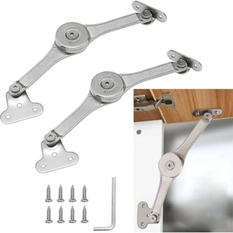 Cerniera per coperchio resistente, cerniera di supporto pieghevole per coperchio, ideale per armadi, guardaroba, cassapanche e per regolare l'angolo di apertura dei mobili.