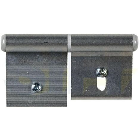 Cerniera per gavoni e porte in allluminio bianca