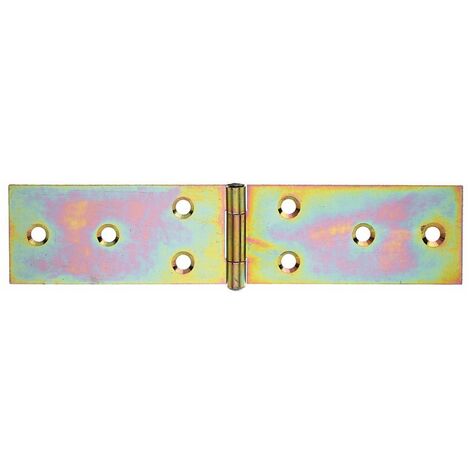 Cerniera per interni, con perno fisso in acciaio 40 x 181 mm / 20 pezzi Zincato giallo