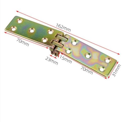 Cerniera per mobile - 162 x 31 mm - Confezione da 10 - Zincata - Cerniere per porte - Cerniere per armadi