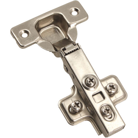 Cerniera per mobili 35mm ZP01, a sormonto, chiusura ammortizzata, euroscrew