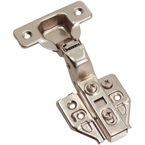Cerniera per mobili 35mm ZP03, a incasso, chiusura ammortizzata, vite per legno, eccentrica