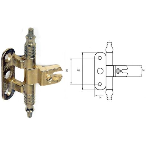 CERNIERA PER MOBILI 'A0113' bronzata