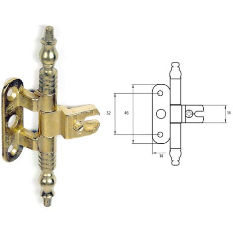 CERNIERA PER MOBILI 'A0114' bronzata