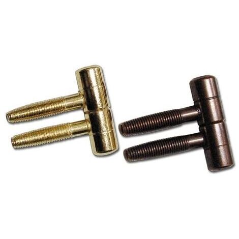 Cerniera per Porta Anuba Maschio/Femmina Bronzata Misura 14 mm 4pz