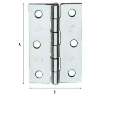 CERNIERA PESANTE ART.838 ACCIAIO INOX A mm.87 B mm. 58