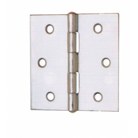 CERNIERA QUADRA P/FISSO ACCIAIO ZINCATO MM. 30. Prezzo per 1 pezzo.
