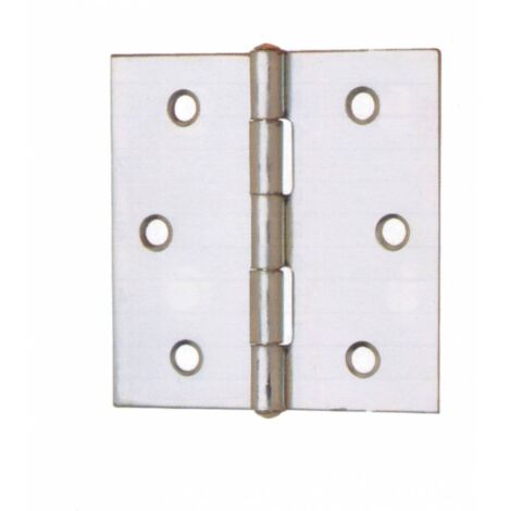 CERNIERA QUADRA P/FISSO ACCIAIO ZINCATO MM. 60. Prezzo per 1 pezzo.