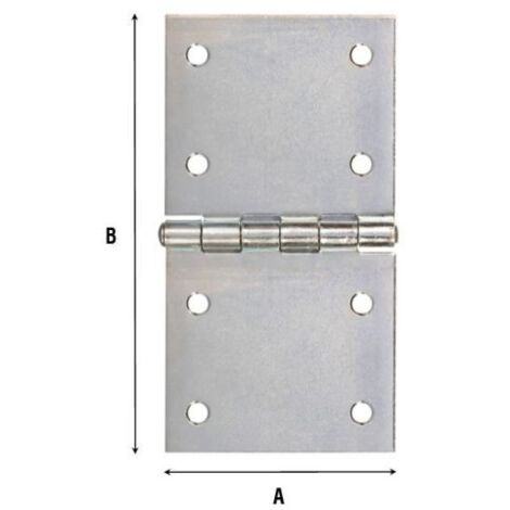 Cerniera Rettangolare 26X52 Mm Zincata - 24 Pz