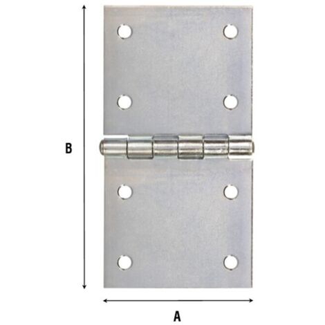 CERNIERA RETTANGOLARE 76X140 MM ZINCATA