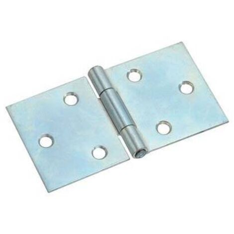 CERNIERA RETTANGOLARE PESANTE 816 VALTOCE - ACCIAIO ZINCATO PERNO FISSO MM 38X70X1,5 - 24 pezzi