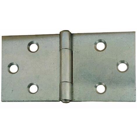 CERNIERA RETTANGOLARE PESANTE 816 VALTOCE - ACCIAIO ZINCATO PERNO FISSO MM 50X95X1,6 - 24 pezzi