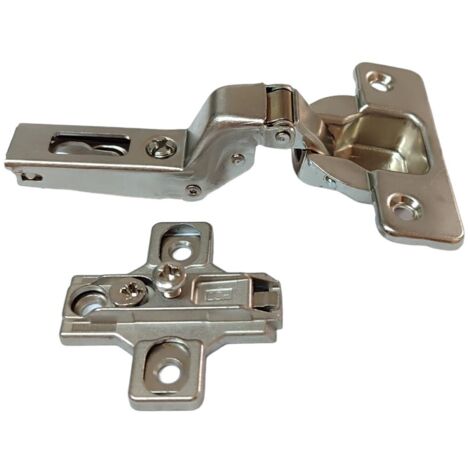 Cerniera salice per ante collo 17 alta 110° c2a6p99 foro legno 35 mm con basetta dimensione disponibile: collo 17 - alta