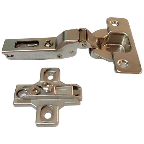 Cerniera salice per ante collo 9 media 110° c2a6g99 foro legno 35 mm con basetta