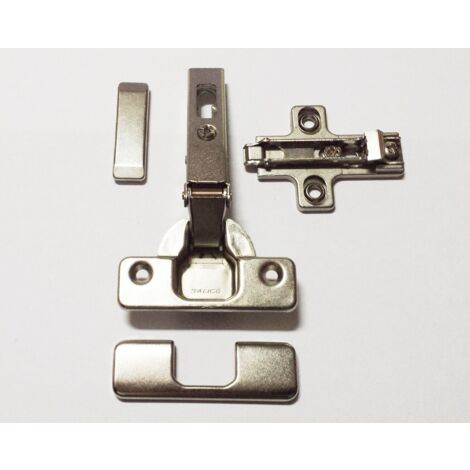 Cerniera salice x mobili collo 0 - 9 - 17 c/base clip, copriala e copricernira
