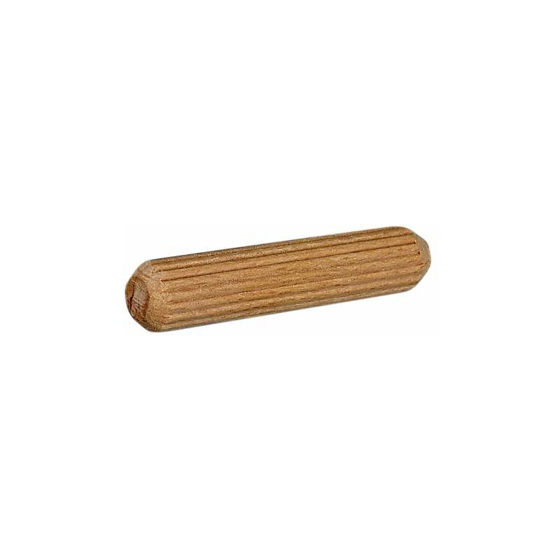 Image of Cerniera scanalata, legno di faggio, D6xL40mm, 45 pezzi. Cime