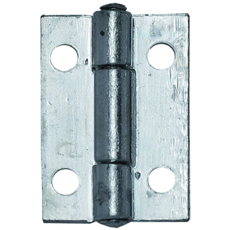 CERNIERA STRETTA PERNO FISSO IN ACCIAIO ZINCATO mm. 25x19 24.00 pz
