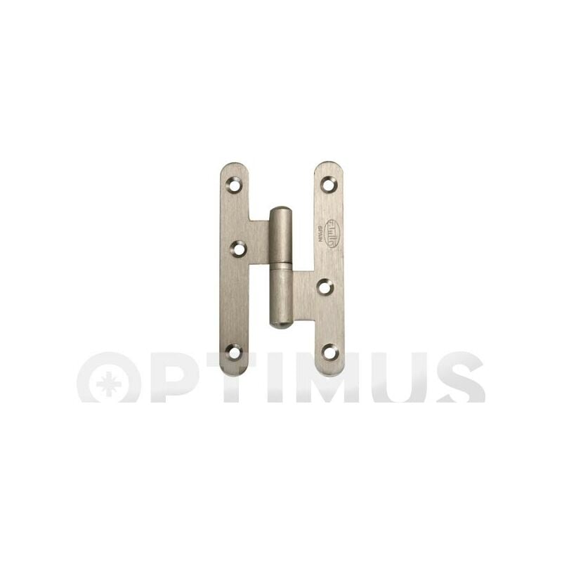 Cerniera Tonda Senza Finiture Mod.405 95 X 52 X 2,3 Mm Ottone Cromato Destro - 14066