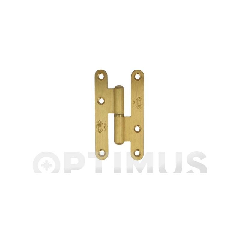 Amig - cerniera tonda senza finiture MOD.405 95 x 52 X2,3 mm ottone opaco destro - 2535