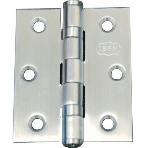 CERNIERA X PORTA A LIBRO 89X76MM 3,5X3 ACC.INOX SAT.C/CUSC.SFERAIBFM970
