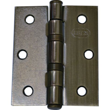 CERNIERA X PORTA A LIBRO 89X76MM 3,5X3"""ACC.BRONZ.C/CUSC.SFERA IBFM550
