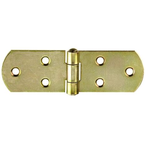 CERNIERE A BISCOTTO 300 X 38 MM. - ZINCATE GIALLO - 1 PZ.