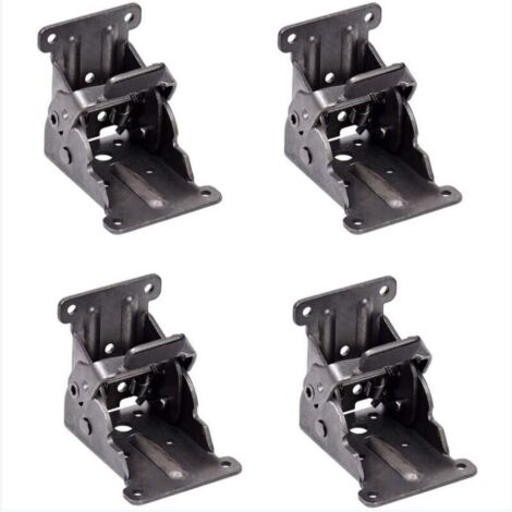 Cerniere autobloccanti, staffe di supporto pieghevoli, raccordi per gambe e rinforzi angolari, per gambe pieghevoli per banchi da lavoro pieghevoli, (2 set)