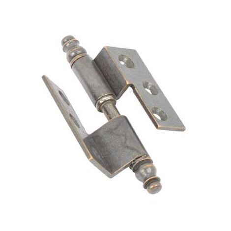 Cerniere Con Collo Canotto Liscio Ottone Bronzato Mm.40X40 Destra