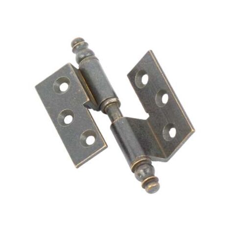 Cerniere Con Collo Canotto Liscio Ottone Bronzato Mm.50X40 Sinistra