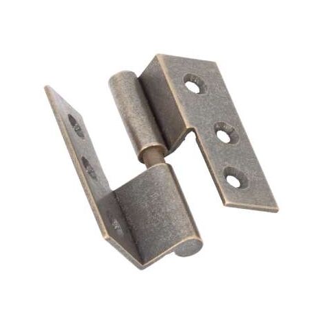 Cerniere Con Collo Lisce Ottone Bronzato Mm.40X40 Sinistra