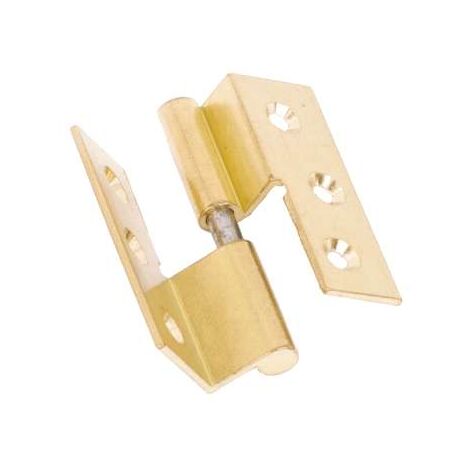 Cerniere Con Collo Lisce Ottone Lucido Mm.40X40 Sinistra
