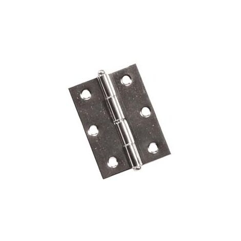CERNIERE CON PERNO SFILABILE IN ACCIAIO NICHELATO- - mm.40x35 - 50 pezzi