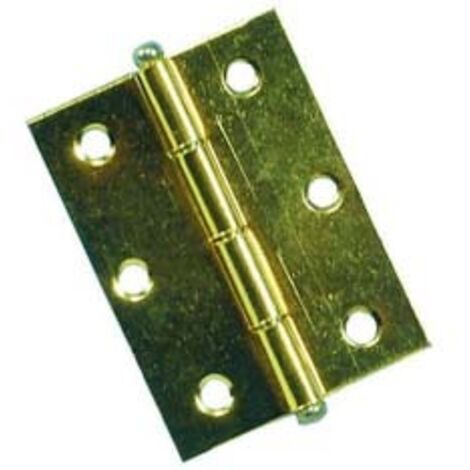 CERNIERE CON PERNO SFILABILE IN ACCIAIO OTTONATO- - mm.40x35 - 50 pezzi