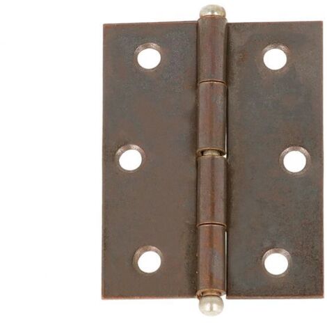 Cerniere con spina a levare in ferro bronzato 35x40 mm. 2 pz.