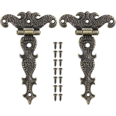 cerniere decorative a forma di T in lega di zinco per porta dell'armadio