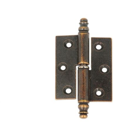 Cerniere destre a sfilare in ottone bronzato 40 x 40 mm