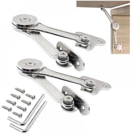 Cerniere di supporto regolabili in lega di zinco da 2 pezzi per ante di mobili, scatole di legno e ante di mobili da cucina.