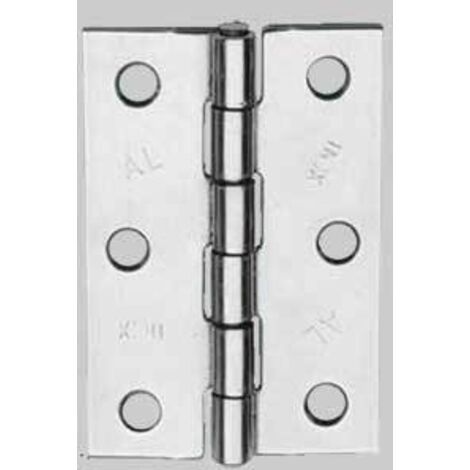 Cerniere Inox Pesanti Perno Fisso Mm. 50X38 Conf.24Pz