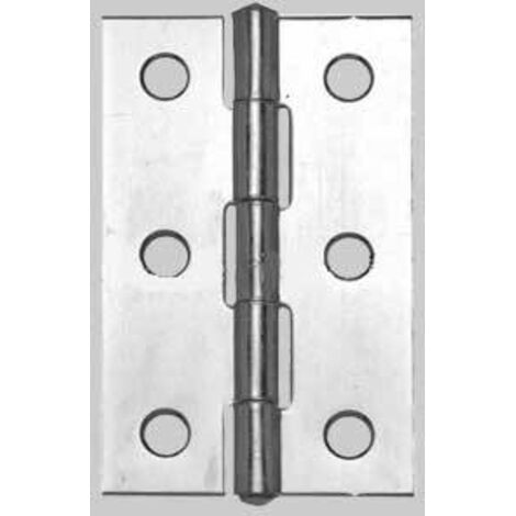 Cerniere Inox Strette Perno Fisso Mm. 50X30 Conf.24Pz