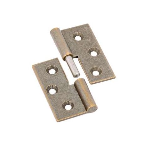 Cerniere Lisce Piane Ottone Bronzato Mm.40X40 Destra