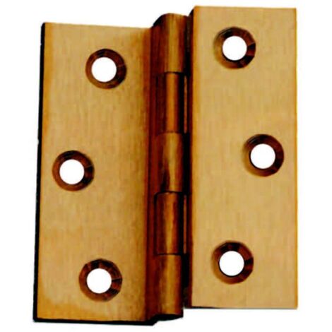 Cerniere ottone fresate doppie zancate - Specifiche: mm 40x35 - 24 pz
