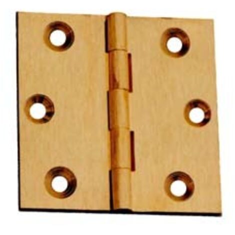 CERNIERE OTTONE FRESATE PIANE- - mm.70x55 - 24 pezzi