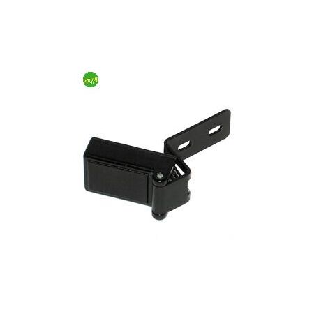 Cerniere per ante vetro Masidef apertura 180° nero 2 pezzi