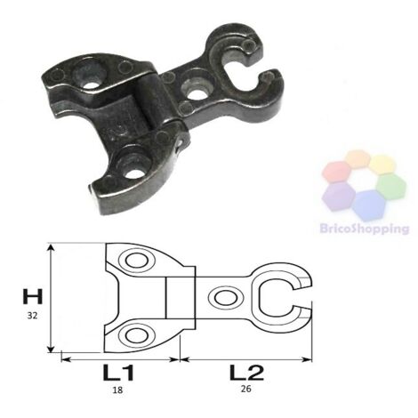 CERNIERE PER MOBILI ART. A0054 BRONZATA ANT.. Prezzo per 1 pezzo.